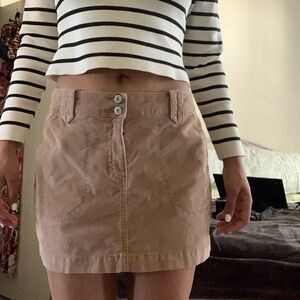 Brown mini skirt